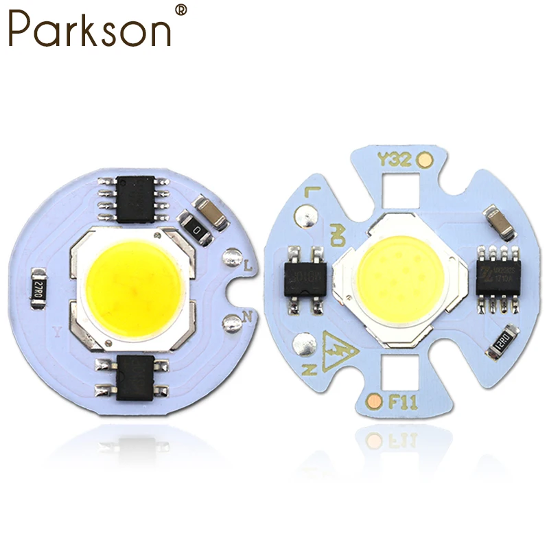 

LED Cob CHIP Beans AC 220V LED Bulb Lamp Smart IC Driver Bulbs Light Real 3W 5W 7W 9W Chip Spotlight DIY Outdoor Flood Light