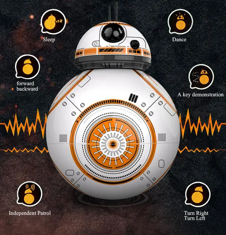 Star Wars RC Robot BB 8 2.4G Remote Control Action Figure Robot BB 8