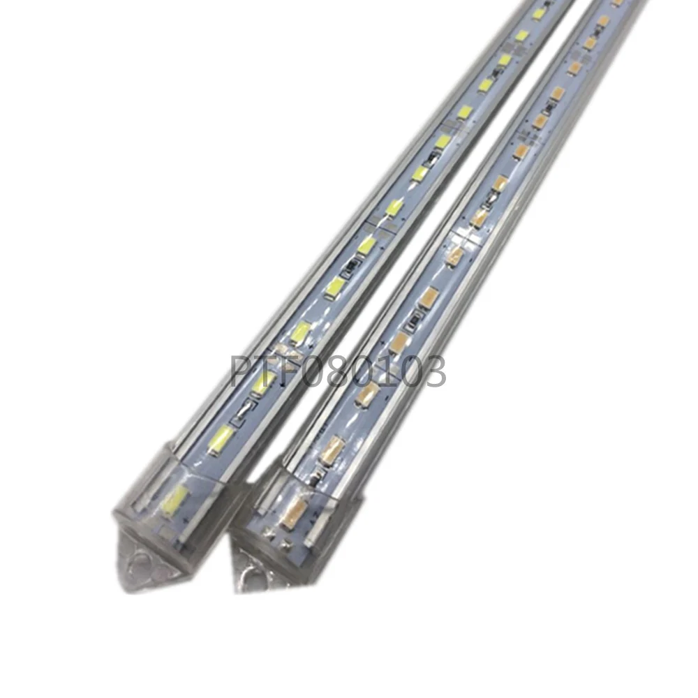 5 шт. 50 см DC12V SMD 5630/5730 светодиодный жесткий Светодиодные ленты бар света+ светодиодная крышка для ПК бар света(теплый белый/холодный белый
