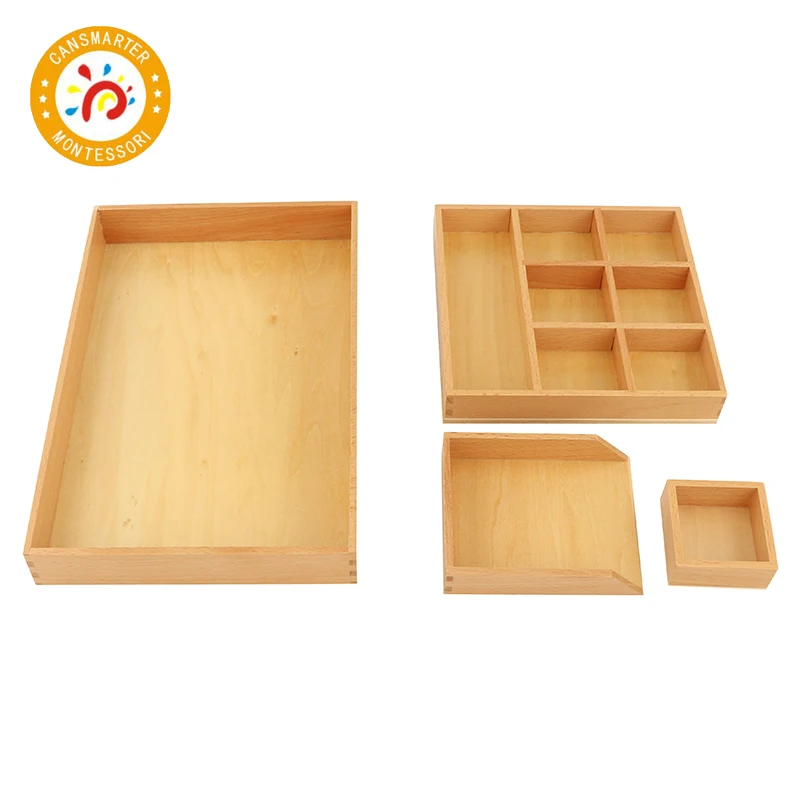  Montessori Material Wooden Glue and Paste Box Teaching Aids Storage Box Home Classroom Children Toy - 33037864972