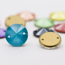 

Astrobox Sewing Rhinestones K9 Glass Rivoli 12mm Sew on stone Loose Strass Handmade Gift Jewelry Making Crafts Arts