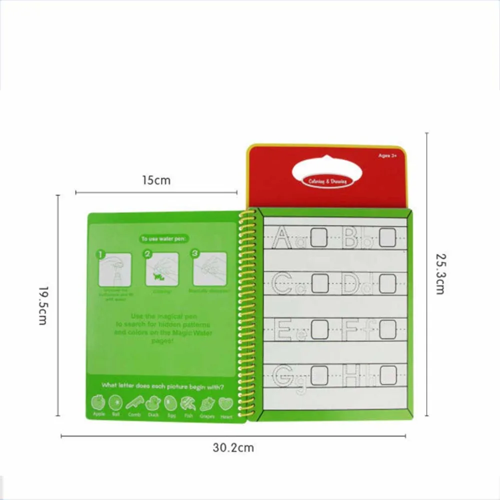 Волшебная ручка доска для рисования без чернил книга каракули забавная водная рисовальная книга раскраска для детей Детские обучающие игрушки для рисования