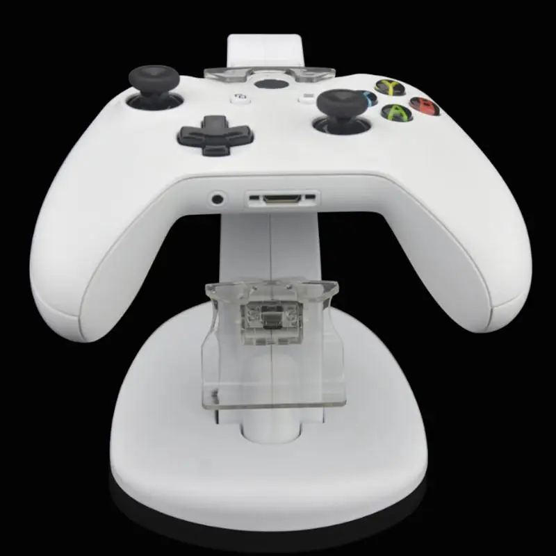 

Dual USB Charging Charger Dock Stand Cradle Docking Station for XBOX ONE Game Gaming Console Controller White