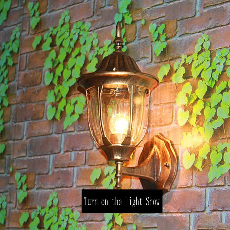 

E27 Industrial Retro Led Outdoor Waterproof Landscape Lights Garden Antique Aluminum Wall Lamps For Villa Corridor Hotel Aisle