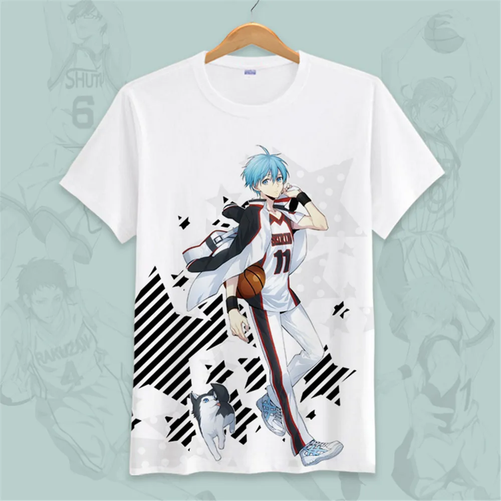 Косплей kuroko no Basket Kuroko футболки Тецуя аниме печатные футболки с коротким рукавом футболки Кагами Тайга повседневные летние топы