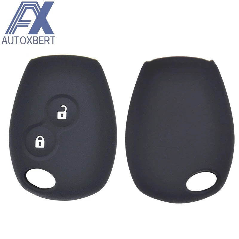 

AX Silicone Remote Key Case Fob Cover 2 Button For Renault Trafic Clio Kangoo Master Modus Twingo for Dacia Duster Logan Sandero