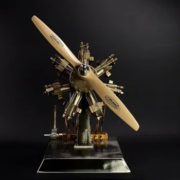 

Seven-star steam engine model, all metal creative crafts