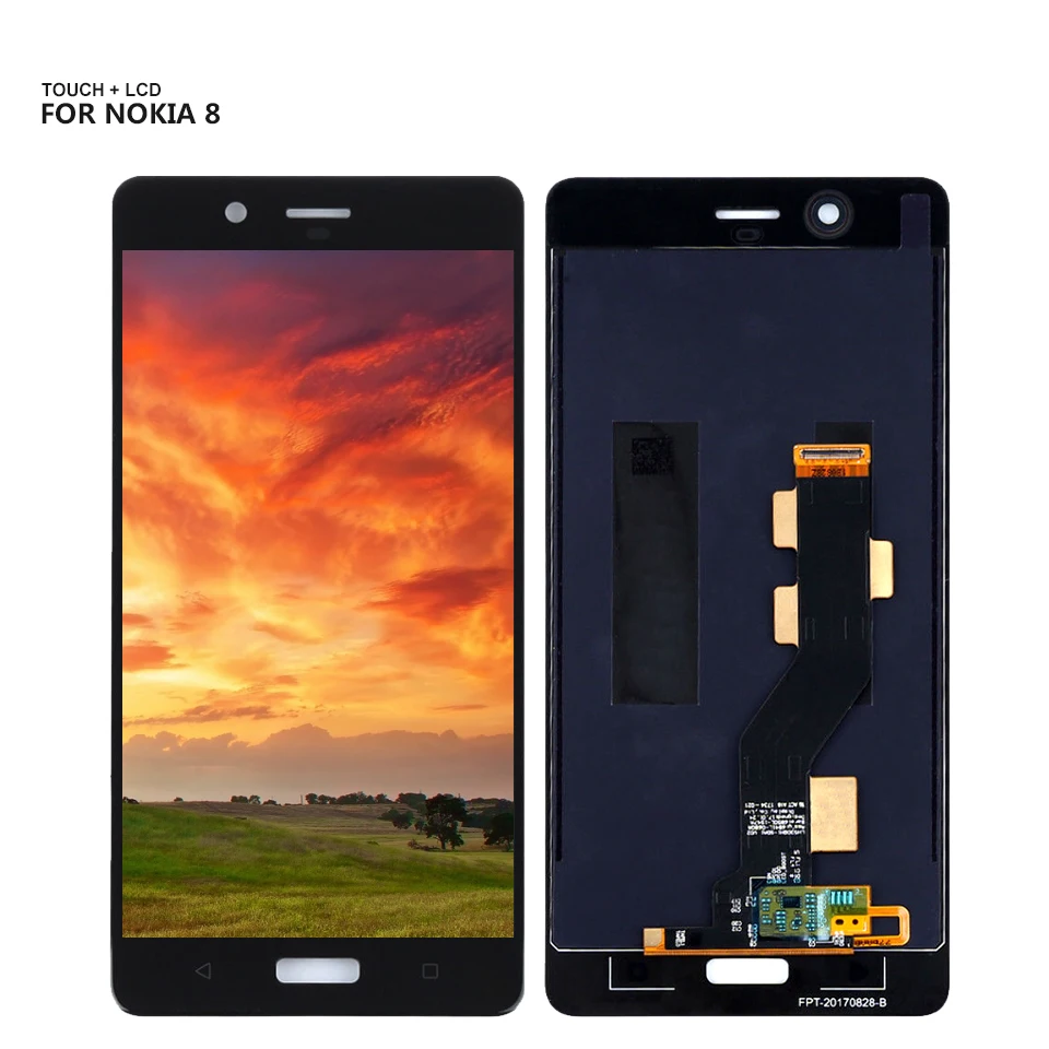 

For 5.3"Nokia 8 LCD Display Digitizer Touch Screen Sensor Assembly 2560x1440 For Nokia 8 LCD