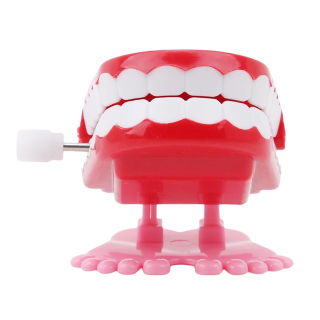 Toys Creative Dental Gift Dental Funny Wind up Bouncing Teeth Toy Dentist Toy Dental Jump Tooth