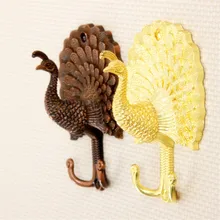 2 шт. металла павлина Шторы завязкой сзади Tieback держатели стены Крючки вешалка Домашний Декор