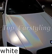 Branco Psicodélico Virar Envoltório de Vinil com bolha de Ar Livre Envoltório Carro Cobrindo Rainbow Gloss Cinza psicodélicos tamanho 1.52×20 m/5x67ft