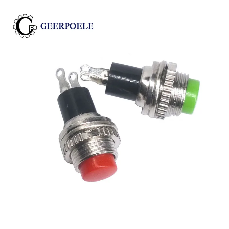 

10 pcs/lot DS-314 10 MM 250V 0.5A Push Button Switch Metal Tactile Self-Reset Micro Interruptor Bouton Poussoir