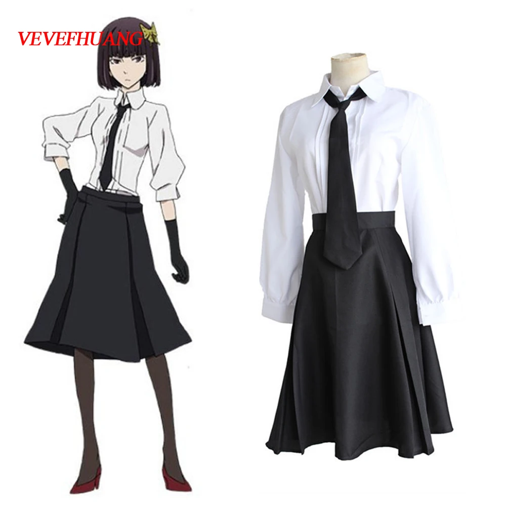 VEVEFHUANG аниме Bungo Stray Dogs Akiko Yosano костюмы для косплея школьная форма костюм Хэллоуина|