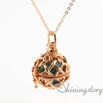 

woven openwork essential oil diffuser necklace diffuser pendants wholesale perfume necklace necklace diffuser pendant metal