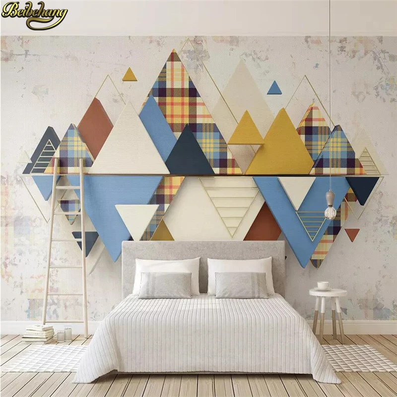 beibehang Custom Photo Wallpaper 3D Geometric Murals Living Room Bedroom Study Modern Abstract Wall Paper For Walls Home Decor