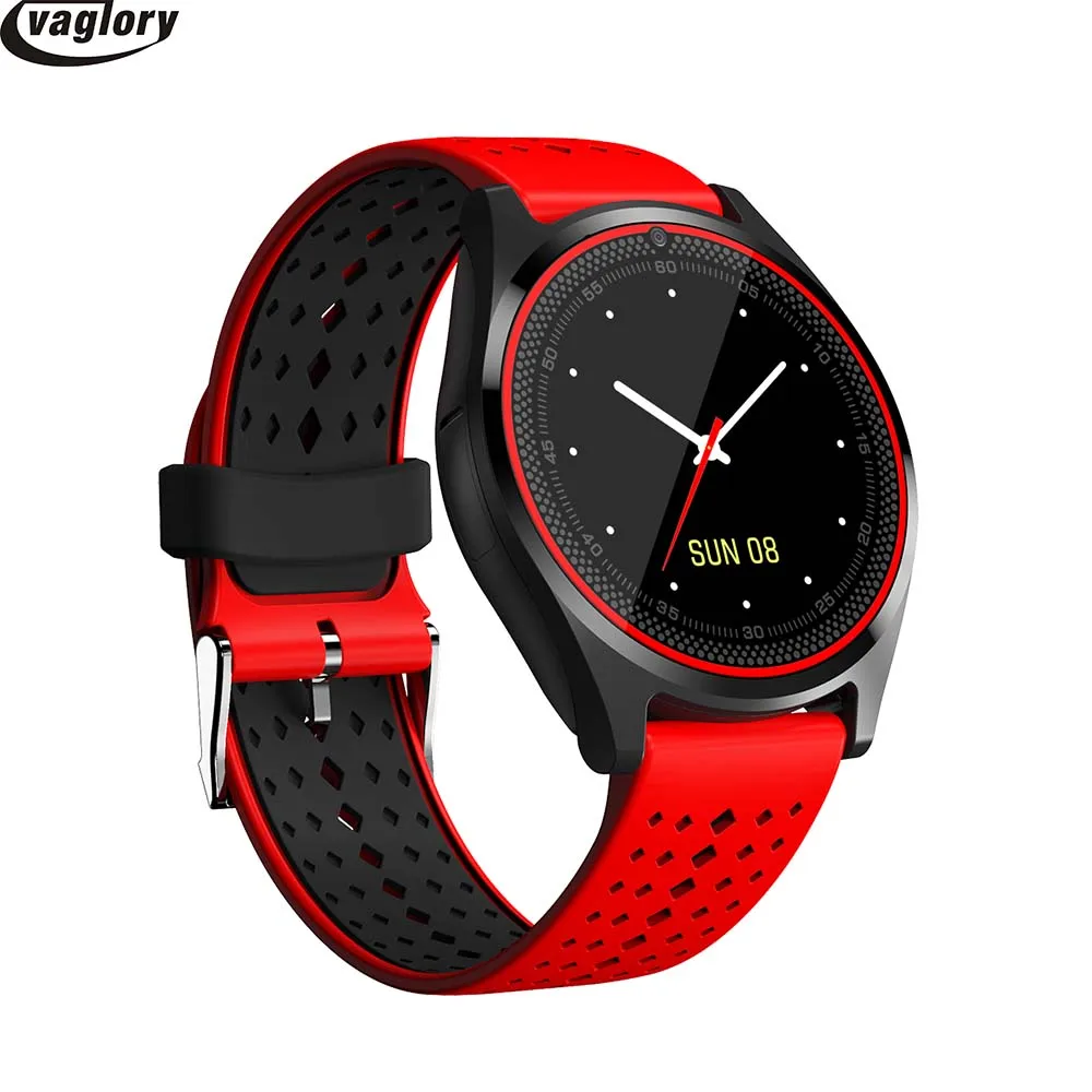 

V9 Smart Watch Fit for Men Women Android MT6261D Smartwatch with Camera Alarm Clock Support Sim Card Bluetooth Wristwatch