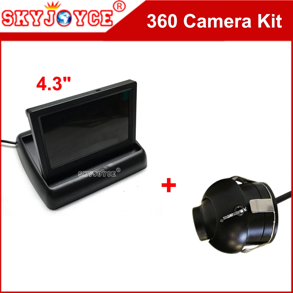 

Car Rear system 4.3 LCD monitor +Front Side Rear car camera CCD HD Rear view camera Waterproof Reverse Backup CCD Camera Monitor