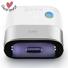 Светодиодный УФ-лампа Gelfavor SUN3W Сушилка для ногтей Smart 2X быстрее вылечиваемый Гель-лак для ногтей 48 Вт пластик и алюминий для ногтей инструмент для маникюра