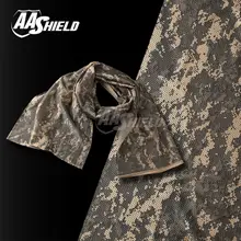 AA щит камуфляж тактический шарф Открытый военный шейный платок лес Охота армейский Kaffiyeh шарф светильник вес Shemagh ACU