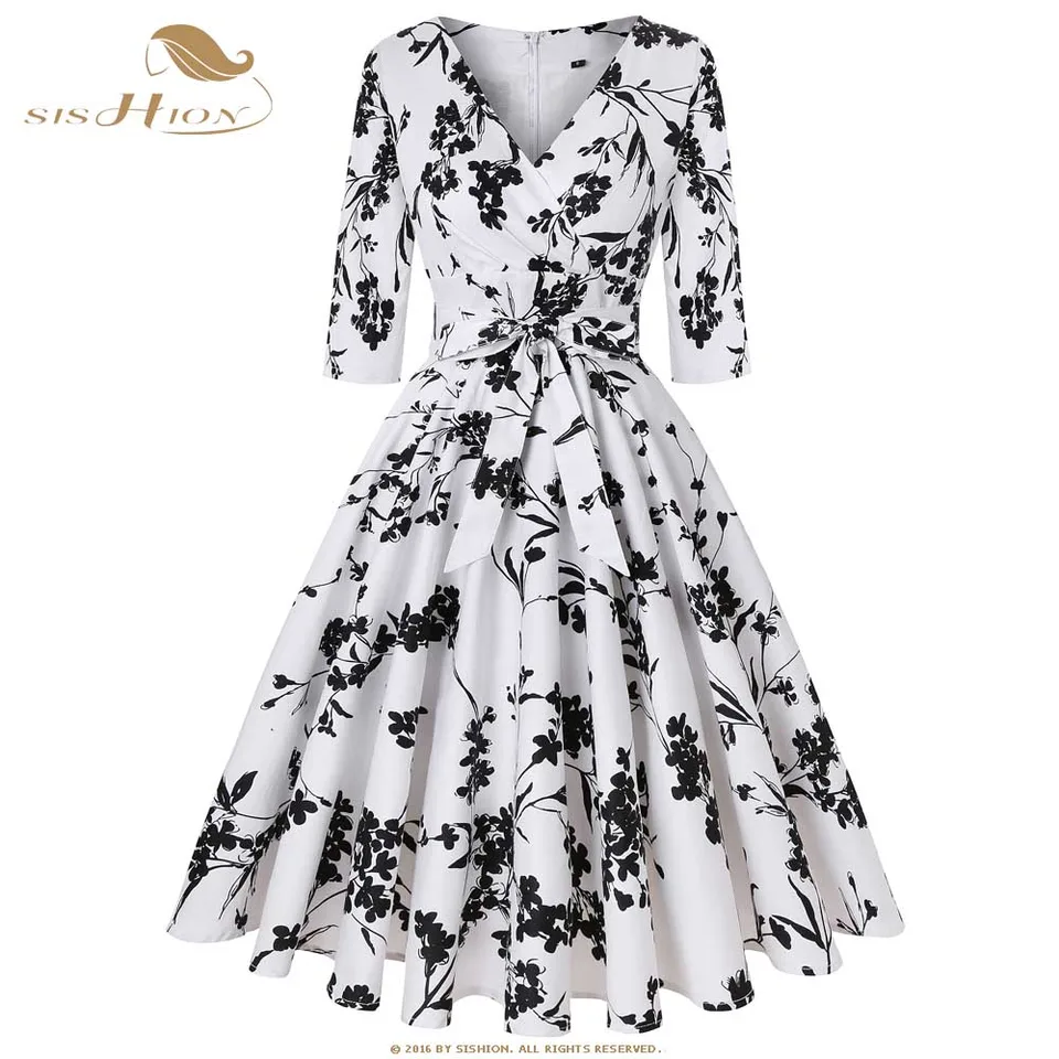 black red white dress