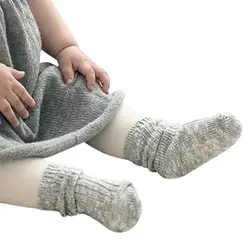 Носки для новорожденных, носки для маленьких мальчиков и девочек, носки длина до лодыжки толстые зимние носки, Calcetines для От 0 до 4 лет