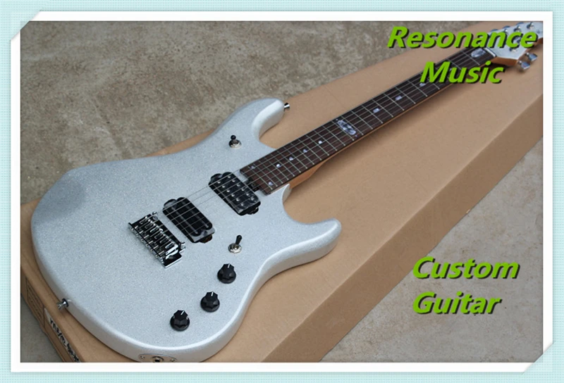 

Custom Shop Music Man John Petrucci Electric Guitar in Sliver Sparkle Finish