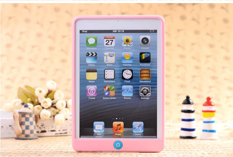 Цветные мягкие прозрачные, силиконовые, резиновые ТПУ чехол для iPad Mini гелевый Чехол для iPad Mini 2 3 задняя крышка для iPad Mini 1 2 3 - Цвет: Pink