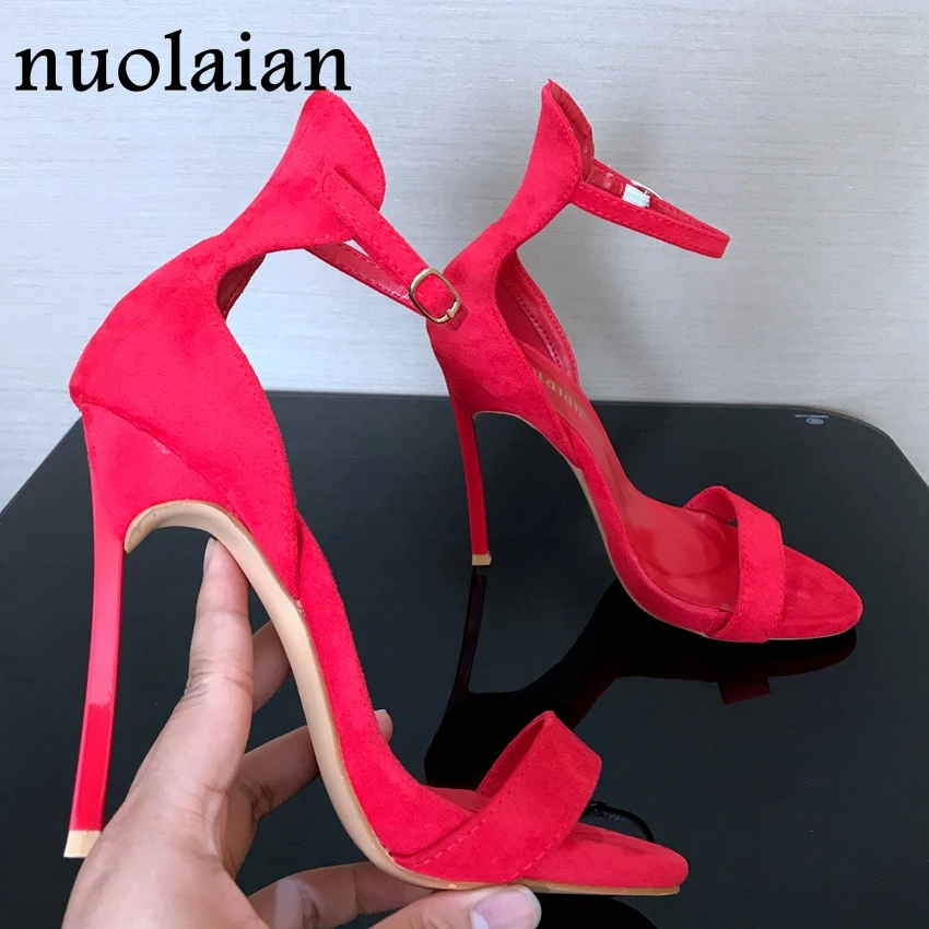 Zapatos de plataforma 2018, Zapatos de Mujer, de Mujer, tacones altos, Zapatos de tacón alto, Zapatos de tacón fino, Sandalias de Punta abierta, Rojo|Sandalias de mujer| - AliExpress