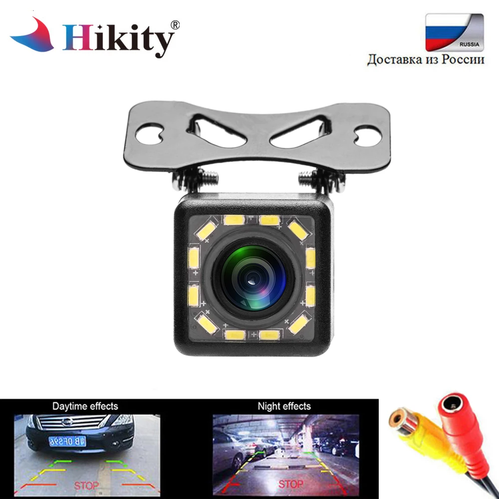 Hikity CCD HD камера заднего вида водонепроницаемая 12 светодиодов ночное видение 170
