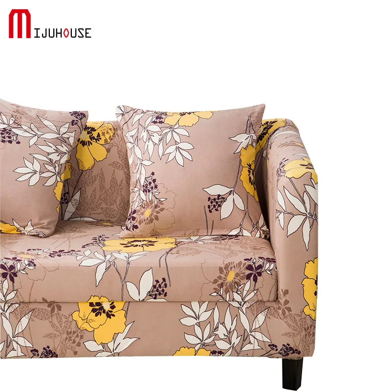 Polyester Slipcover Elasticity Printed Sofa Cover Sofa Furniture