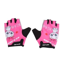 Gub Outdoors Adjustable Summer Kids Cycling Half Finger Gloves Non-Slip Breathable Protective Gloves For Skate Riding Biking S