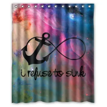 

Honey Day House I refuse to sink Waterproof Shower Curtain 60x72 Gift Choice