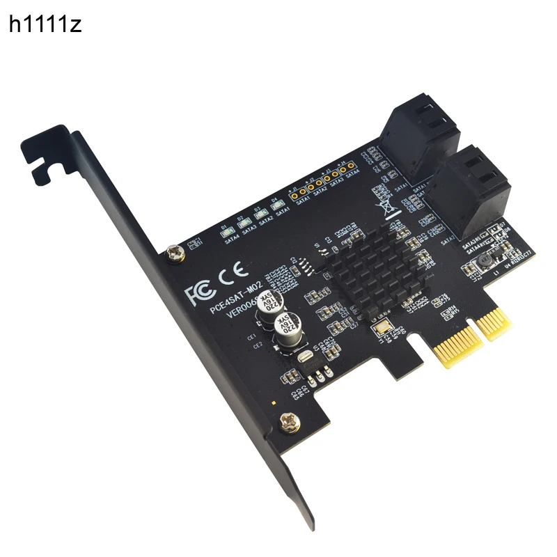 Новинка Marvell 88SE9215 4 порта SATA 6G PCI Express Riser Card e к III 3 0 конвертер SATA3.0 HDD SSD IPFS для BTC