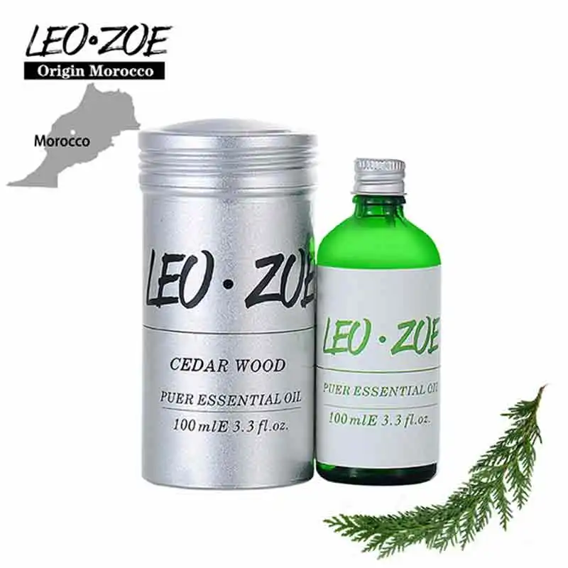 LEOZOE Cedar Wood Essential Oil Certificate Of Origin Morocco High Quality Authentication Cedar Wood Oil 100ML Huile Essentielle leozoe oregano essential oil certificate of origin libya authentication high quality oregano oil 100ml etherische olie