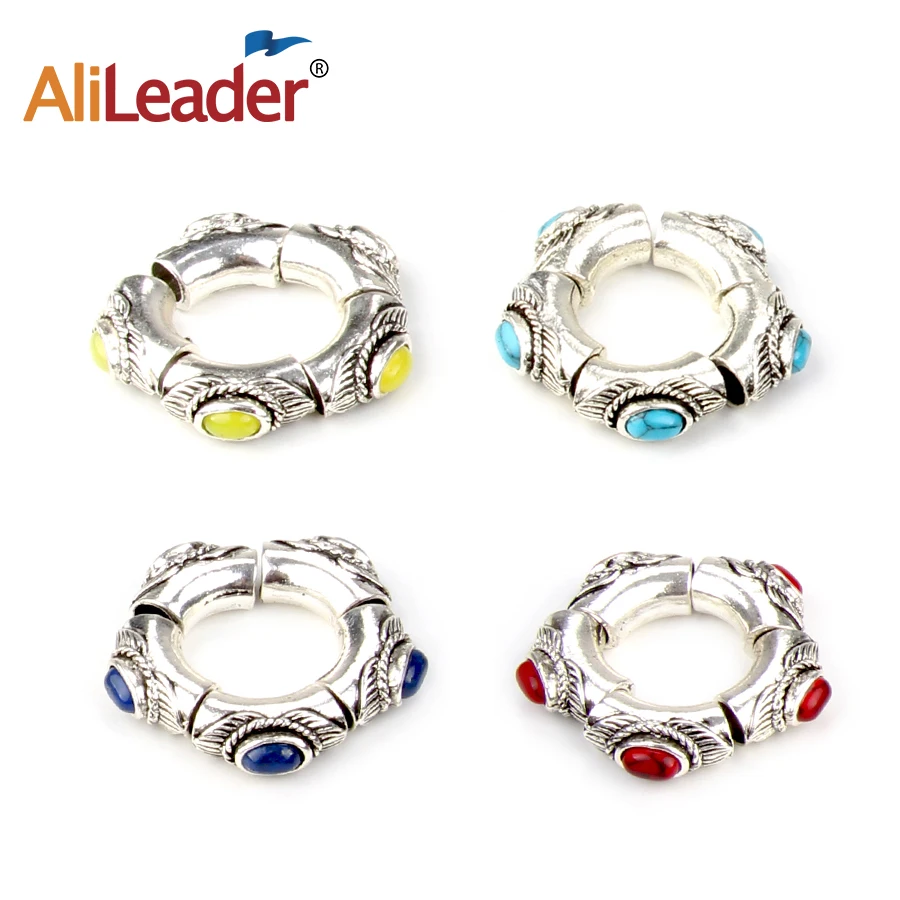 Sliver Hair Beads For Braids Dreadlock Accessories Dreadlocks For Hair Feather Extensions Microlinks Color Hair Ring Of Dreads
