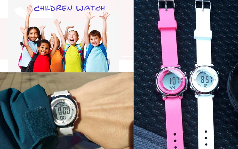 Детские часы, цифровой светодиодный, модные спортивные часы, милые, для мальчиков и девочек, наручные часы, водонепроницаемые, подарок, часы с будильником, мужские часы, новинка