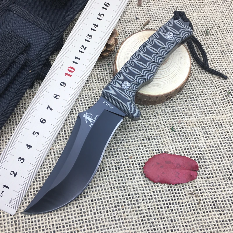 High Outdoor Fixed Blade Knife,Full Tang 7Cr17Mov Tactical Survival