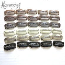 50 шт. 3,2 см заколки для волос для наращивания u-образной формы волнистый парик 6 зубных зажимов Инструменты для укладки