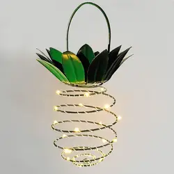 Водонепроницаемый кулон лампа фонарь «ананас» для декор для бара, кафе садовый декор вечерние ночь лампа накаливания солнечные Винтаж