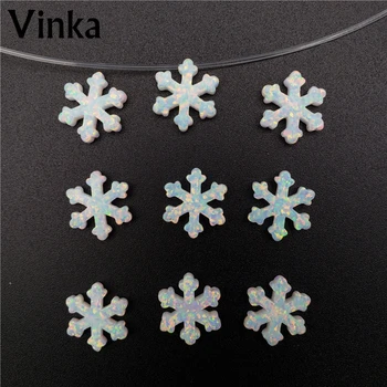 

10pcs Wholesale Opal snowflake penadant opal pendant loose snowflake opal jewelry