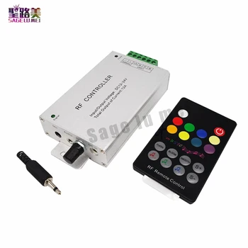 

DC12-24V 18 Keys Audio input Wireless RF Remote Controller,LED Music Sound Control RGB led Controller Dimmer RGB LED Tapes light