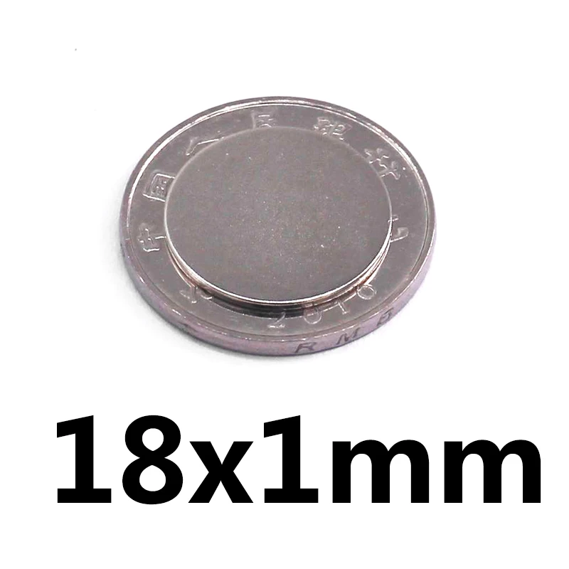 15 шт 18x1 мм 18x1 супер сильный редкоземельных магнитов маленькие круглые мощный неодимовый магнит на холодильник n35 18x1 мм d18 * 1 мм