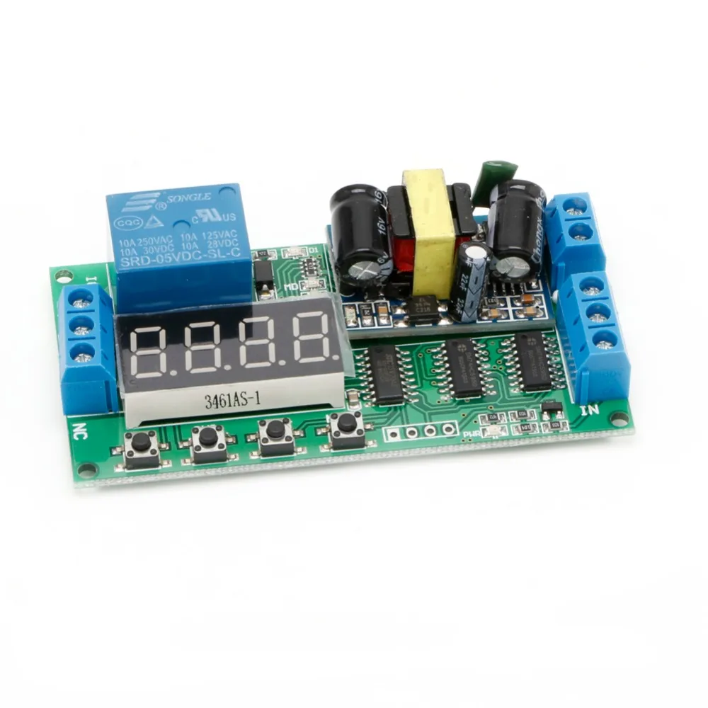 

AC 110V 220V Multifunction Self-lock Relay PLC Cycle Timer Module Delay Switch
