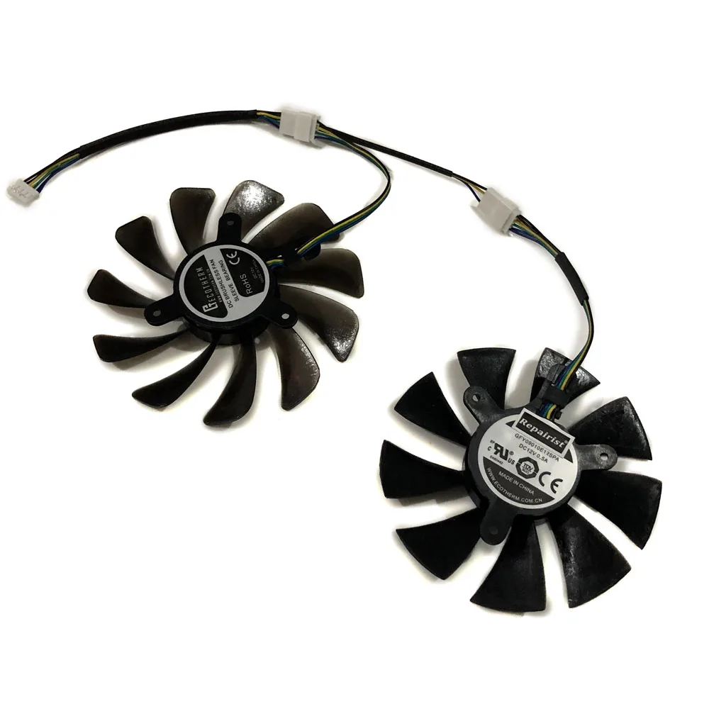 GTX1070 мини VGA GPU радиатор 4Pin Графика карты вентилятор для ZOTAC GeForce GTX 1070 Ti Спортивная