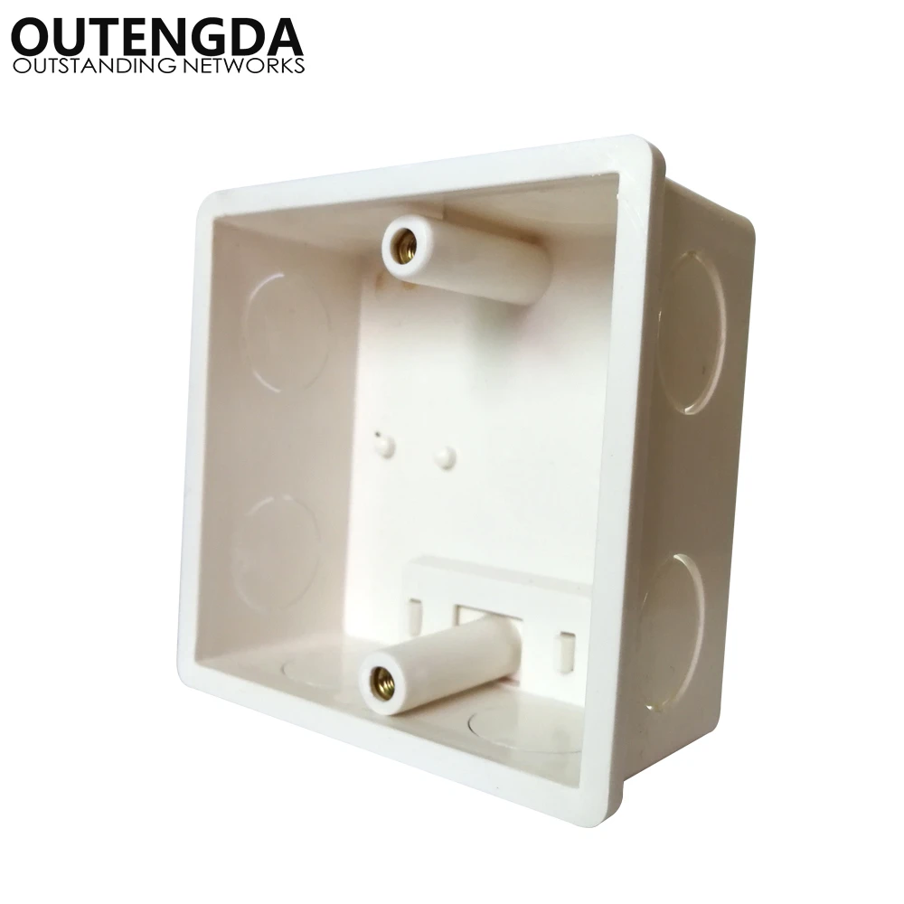 European 86 type In wall Junction Box Socket Switch Bottom Box 77*77mm