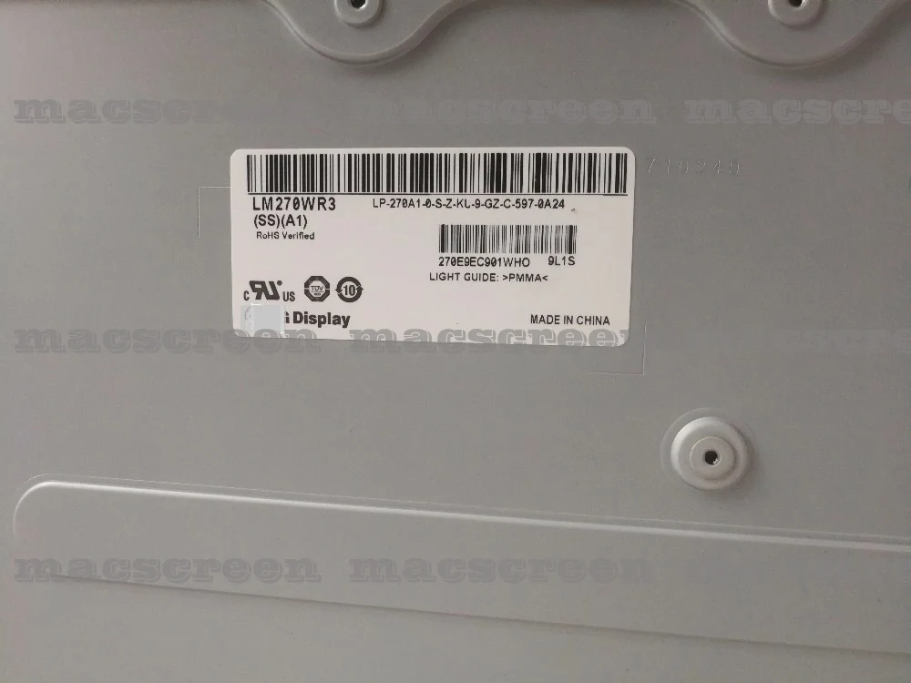 27 &quot4K Оригинальный Новый IPS светодиодный модуль ЖК экрана LM270WR3 SS A1 для LG 27UD68 27UD69