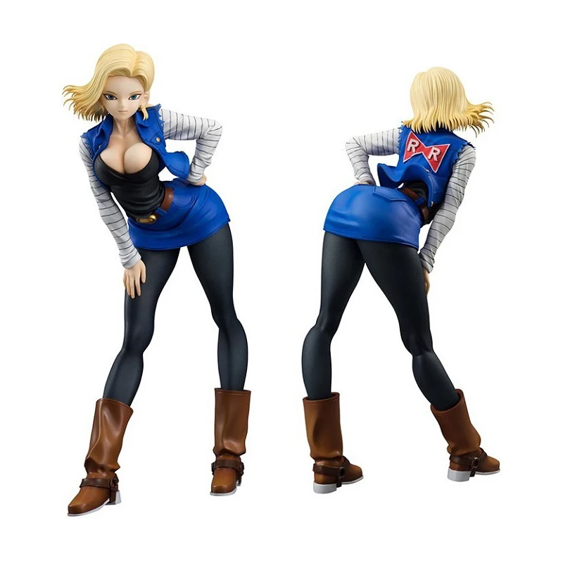 20cm Dragon Ball Z Figures  Android 18 Lazuli Sexy Anime PVC Action Figure New Collection Toys Collection for Christmas Gift (1)