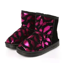child girls winter snow boots Way warm shoes plush soft bottom baby girls boots children comfortable leather snow boots baby 102