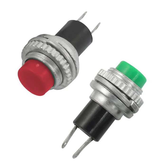 

THGS-5 x 9.5mm Momentary 1 NO Red Green Cap Push Button Switch AC 250V/1.5A
