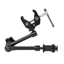 Super braçadeira 7/11 polegadas ajustável magia braço articulado para montagem monitor led luz câmera de vídeo lcd flash dslr